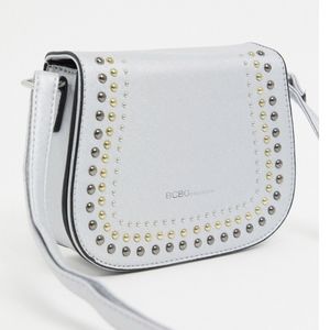 BCBGeneration Sarah Silver Crossbody Purse
